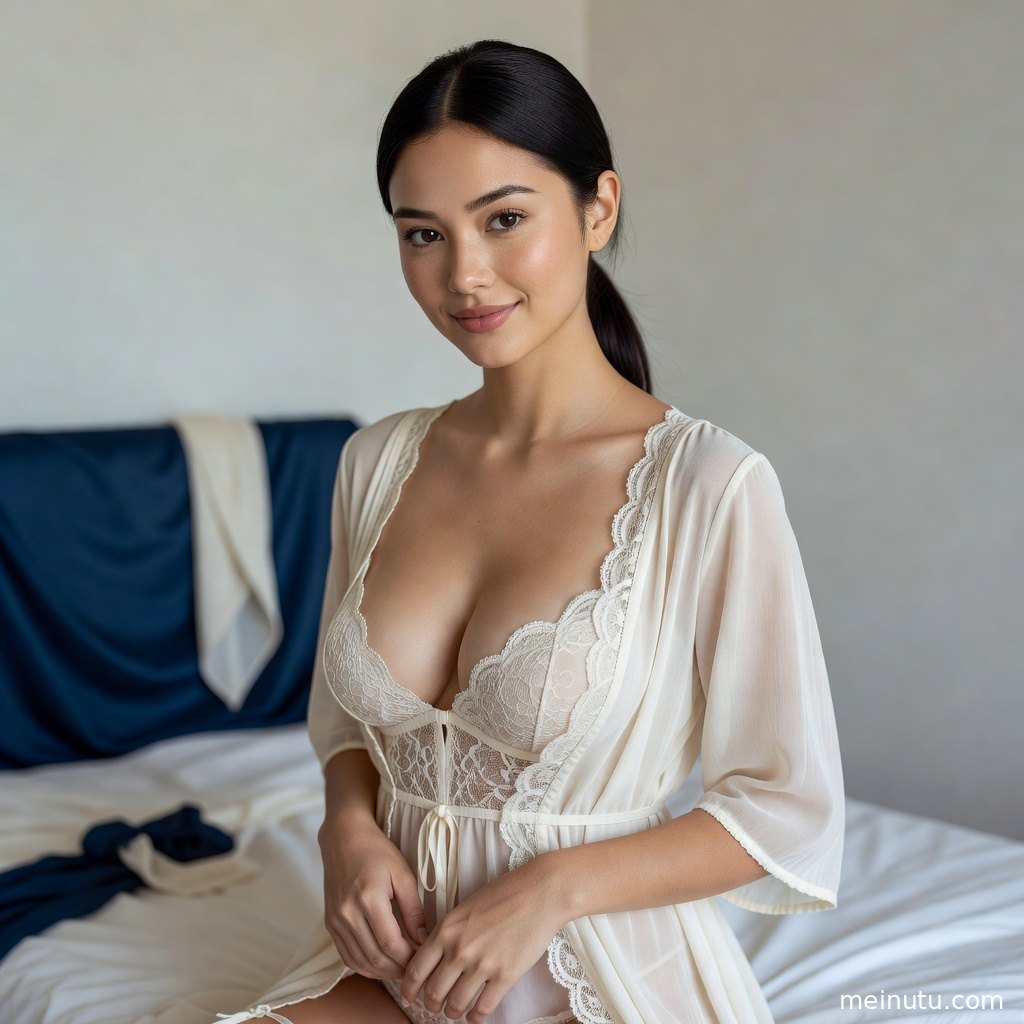韩国美女私房照写真，花影与绿植包围下呈现柔亮私房氛围。