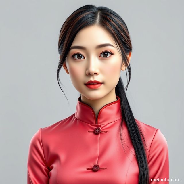 真丝旗袍连衣裙写真｜黄昏阴天漫射光 asian women 旗袍美女图片