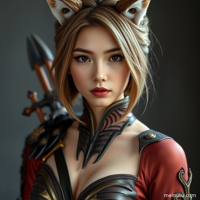 欧美美女不知火舞cosplay服装写真｜室内柔光电影感光影图集