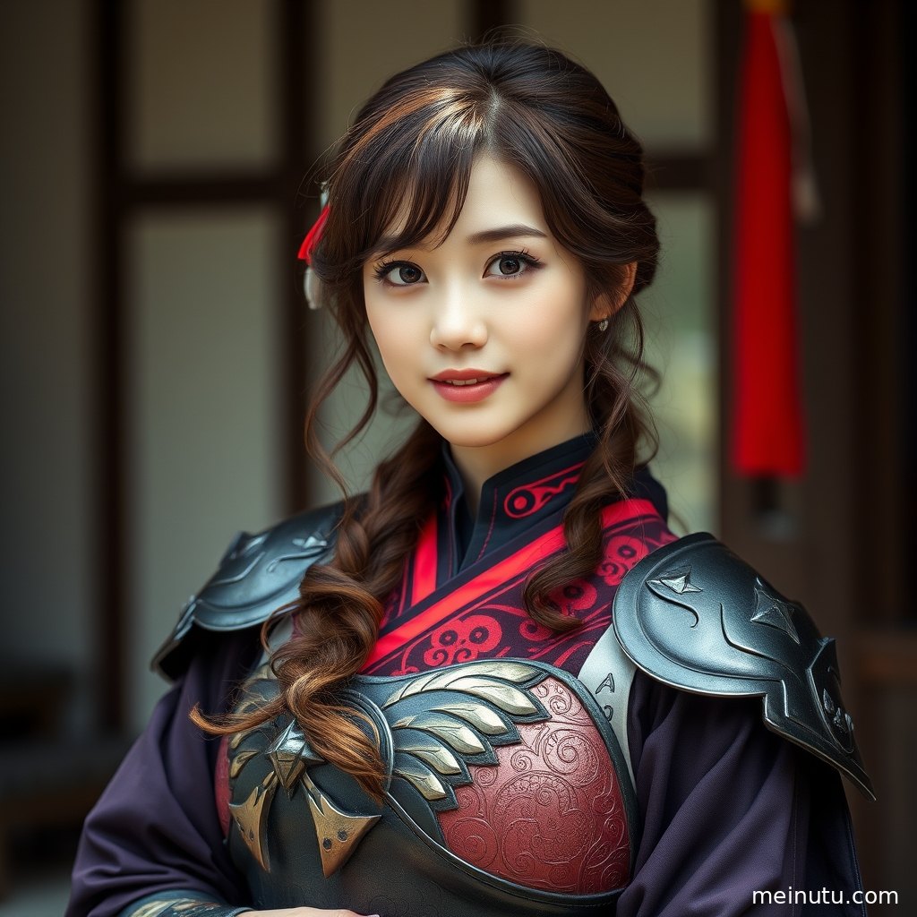 特写镜头下，女性Cosplay服装的细节清晰可见，在柔和光线下更显质感。