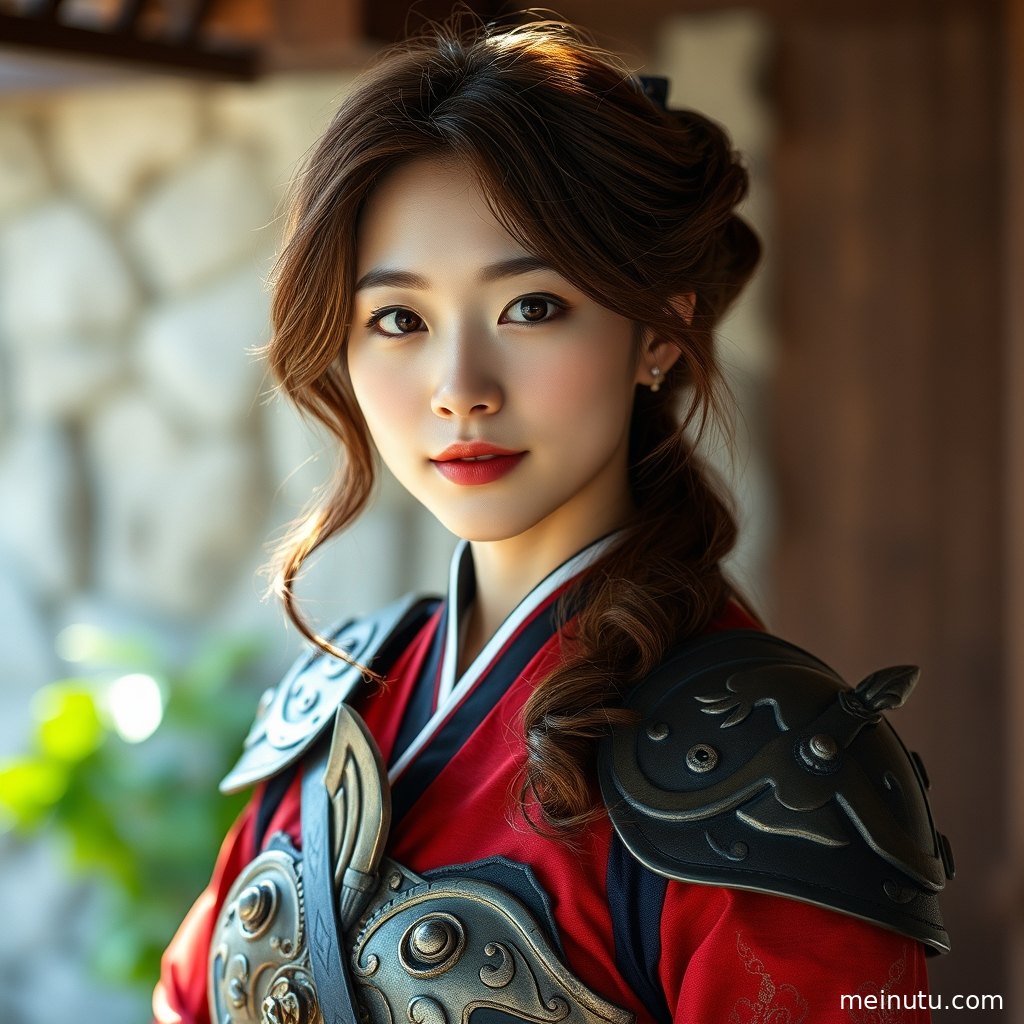 海边场景为Cosplay服装写真增添了浪漫气息，女性的半身构图充满故事感。