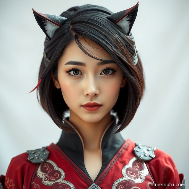 Asian cosplay美女复古走廊柔和逆光全身COS写真图集
