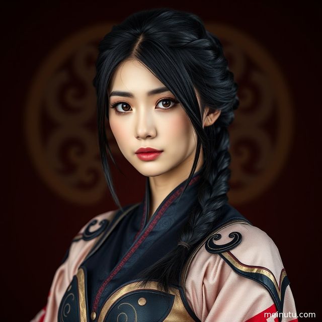 asian服装Cosplay美女写真｜极简棚拍暖色侧光COS图集