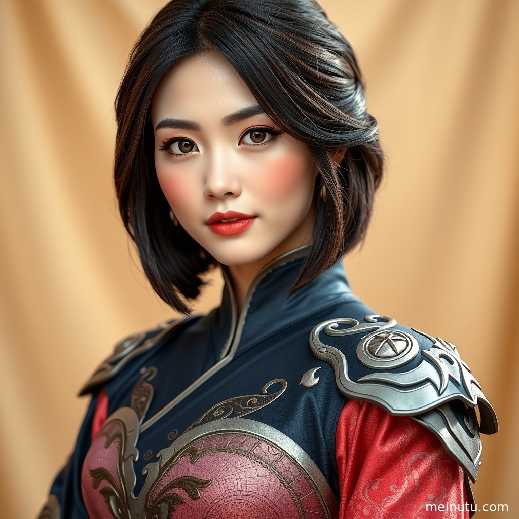 年轻成年女性身穿怪盗基德cosplay服装站在街角，暖色侧光勾勒白色礼服与披风轮廓。