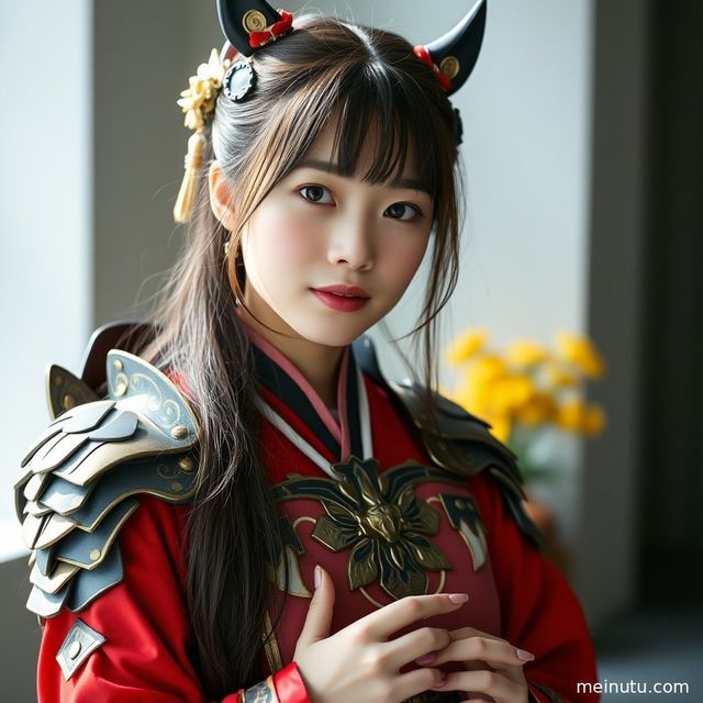 Soft Morning Light Asian Cosplay Girl Photoshoot with Close-Up Portrait Details
