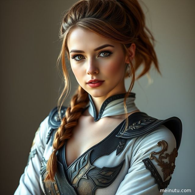 欧美风情庭院美女cosplay写真｜阴天漫射光近景COS图集