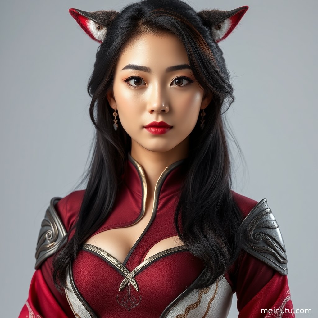 成年女性以全身构图呈现原创角色造型，画面突出服饰轮廓与整体氛围。