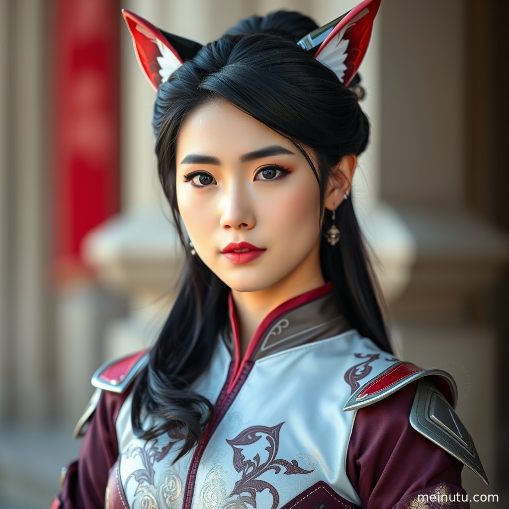 美女cosplay动漫美女 黄昏 电影感光影近景细节展示服饰面料、配色与画面质感。