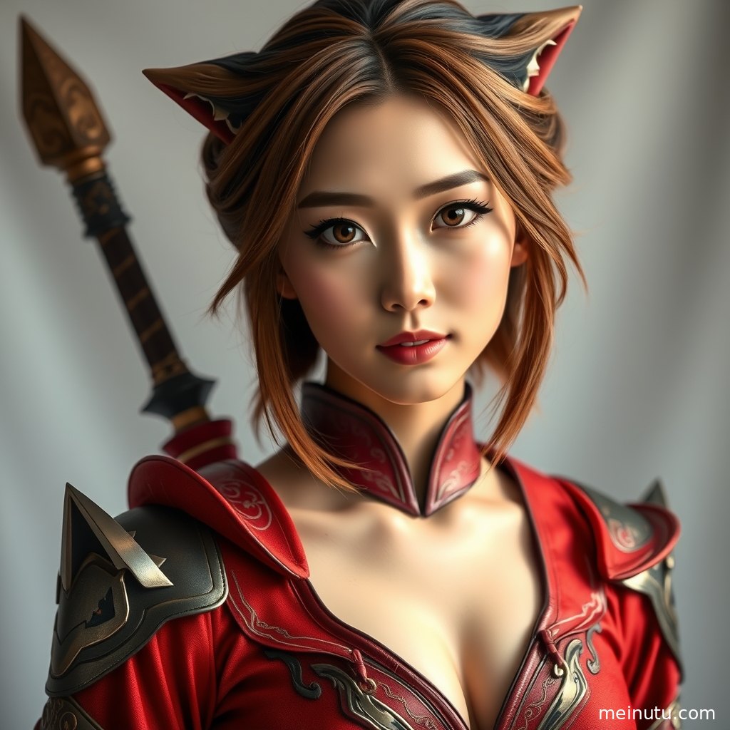 阴天街拍Cosplay图集画面，年轻成年女性以清新姿态呈现角色扮演造型。