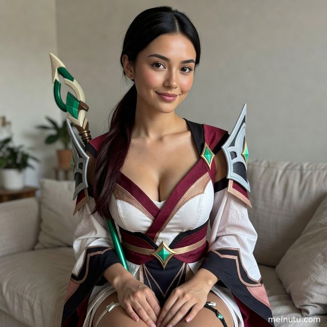 欧美美女女角色cosplay庭院柔和逆光写真图集