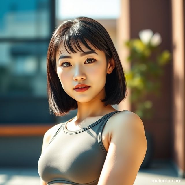 冬季瑜伽服写真｜asian women室内柔光健身美女运动图集
