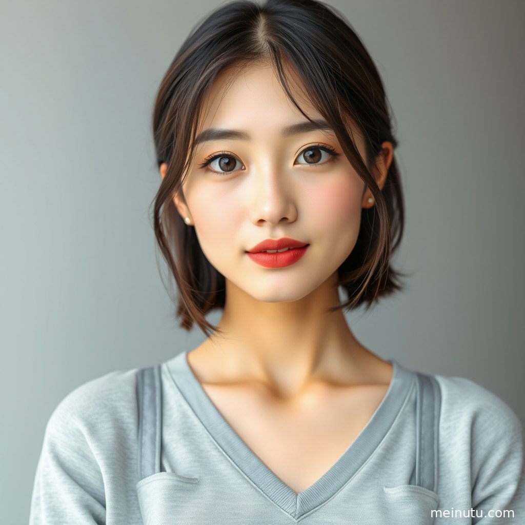 沙滩边缘的白裙人物迎着海风回望，暖色侧光营造文艺写真画面。