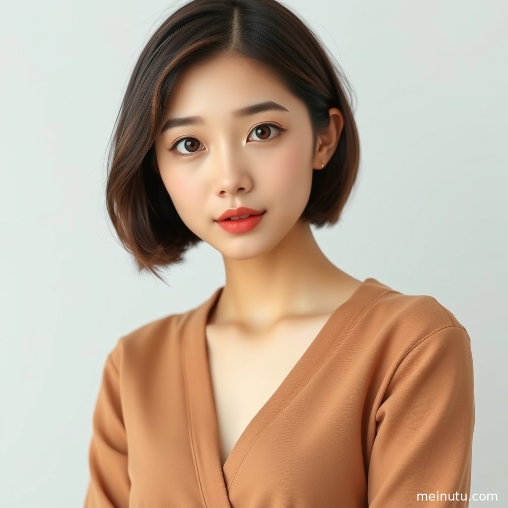 海边街景中的白裙女子自然行走，高清画质突出清新风格与柔和色调。