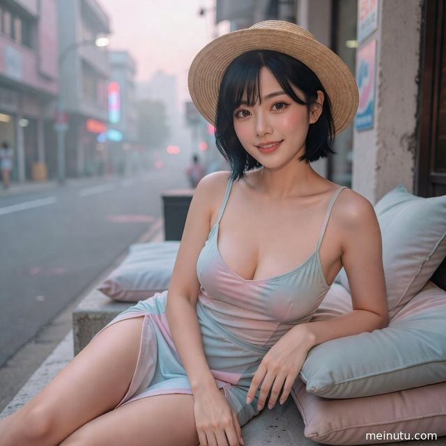 晨光阴天漫射光街拍美女照片｜清新写真近景细节图集