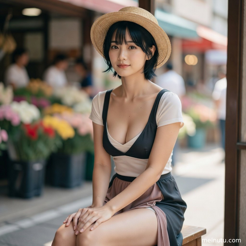 成年女性迎着柔和窗光拍摄，美女大尺度写真突出安静清透质感。