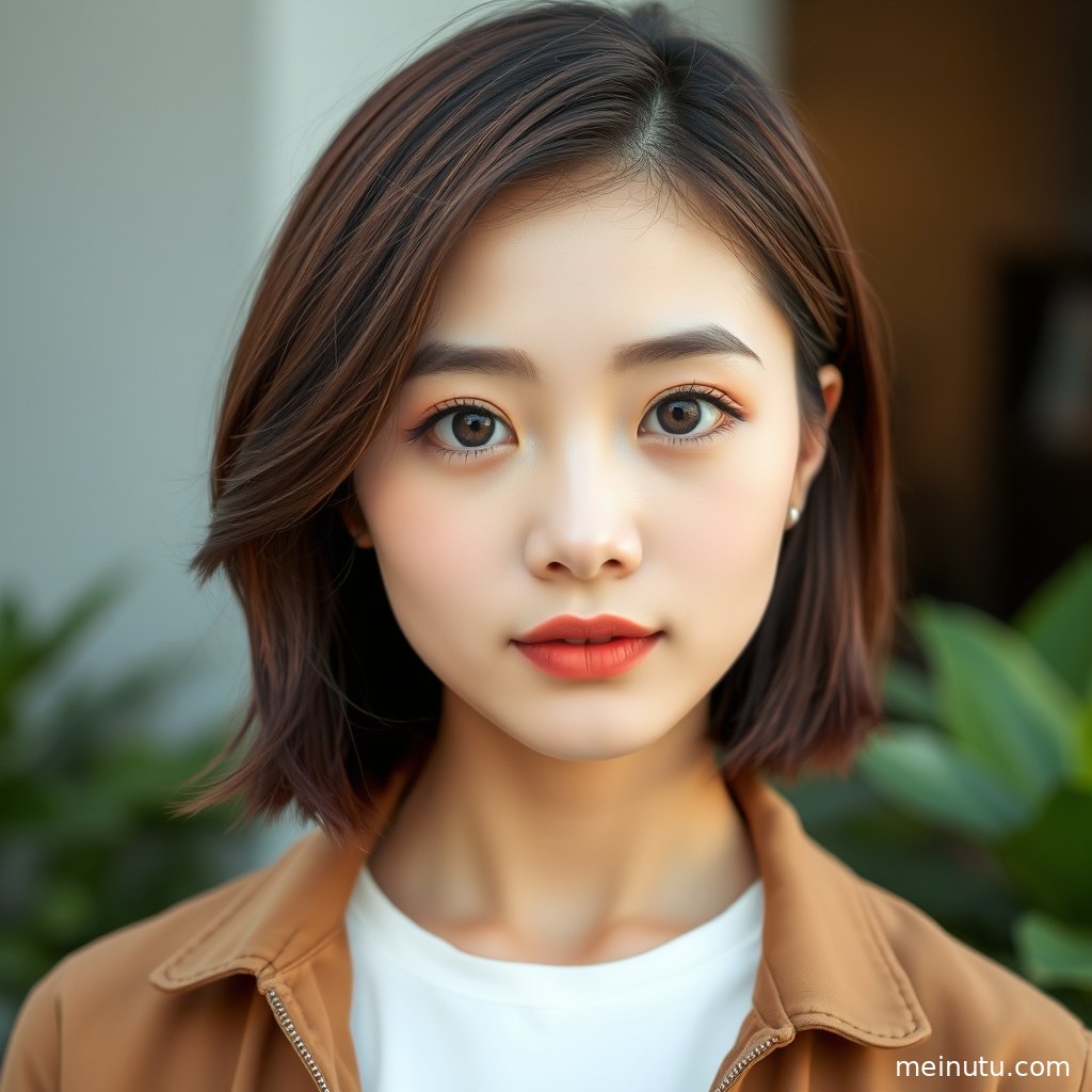 年轻成年女性倚靠海边景观墙，半身构图展现文艺写真与清爽画质。