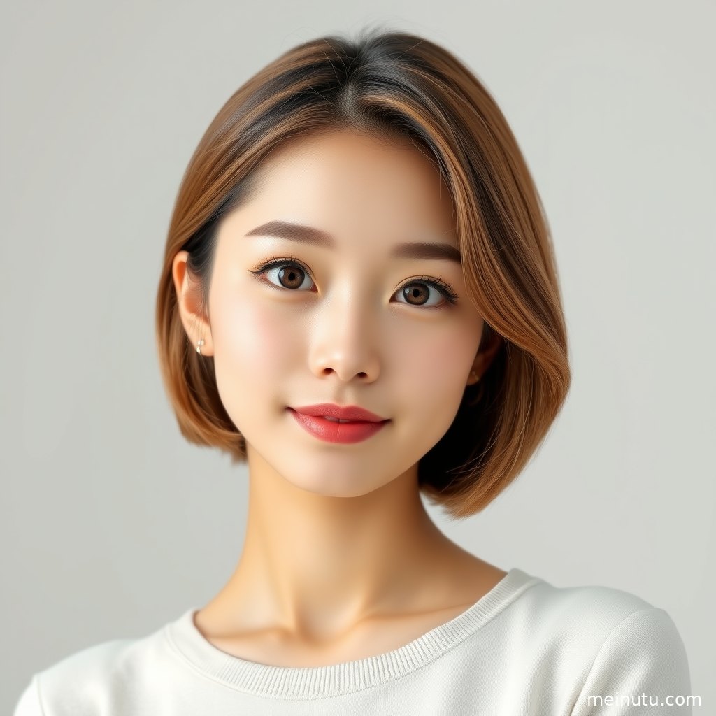 海风轻拂发丝的半身街拍写真，背景浪线带来清爽视觉层次。