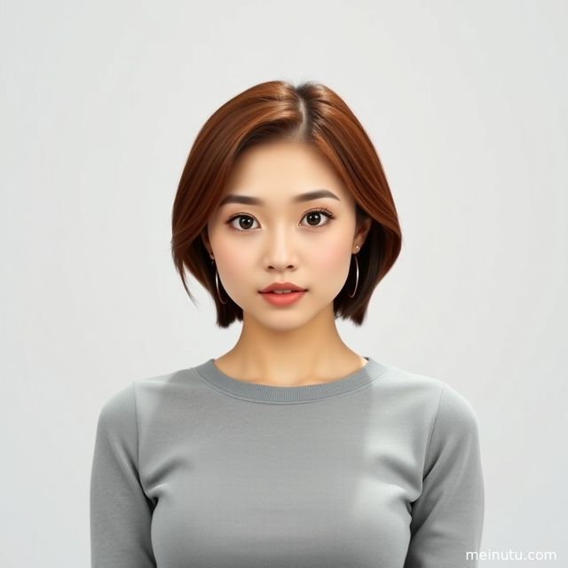 室内柔光清新美女写真照｜暖色侧光全身构图图集