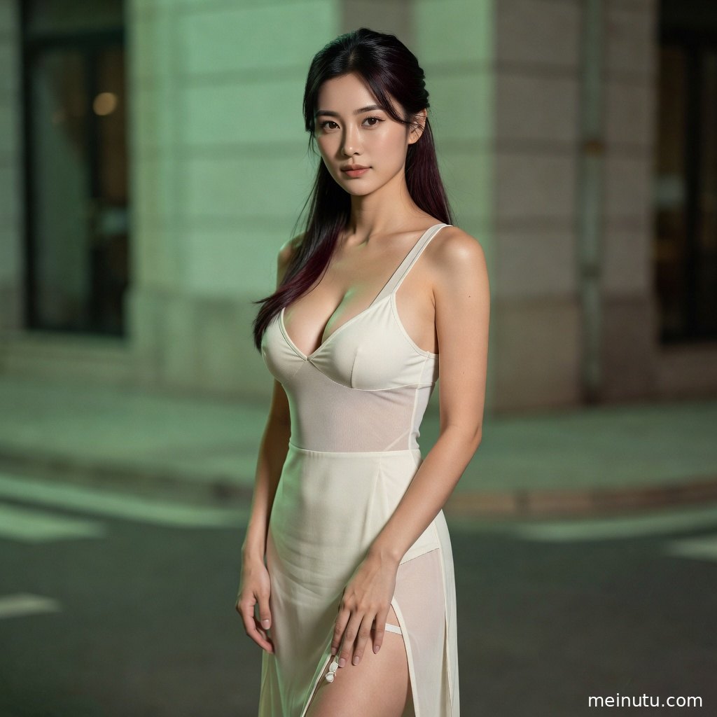 清纯美女在暖色晨光中轻轻回眸，日系清新风格突出细腻光影。