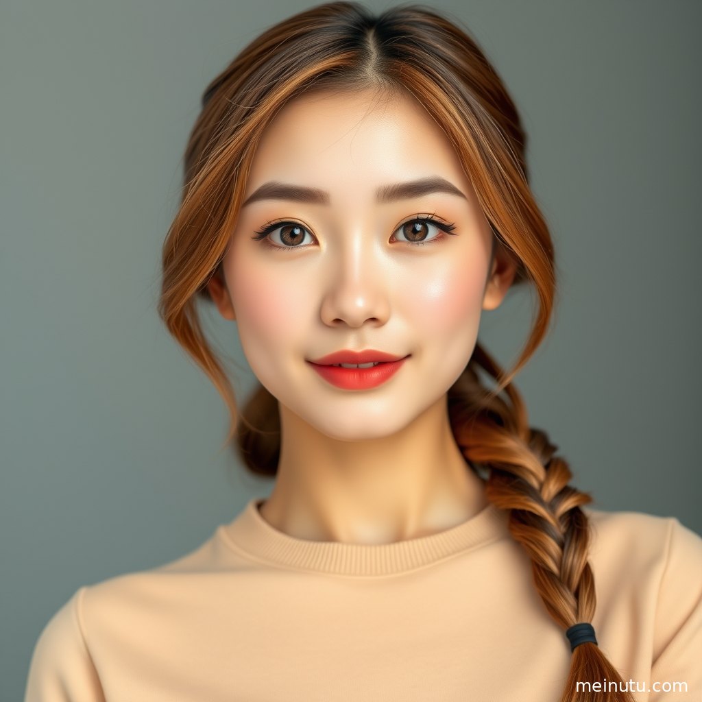 街拍场景里的女性穿简约服饰，暖色光线营造日系清新氛围。