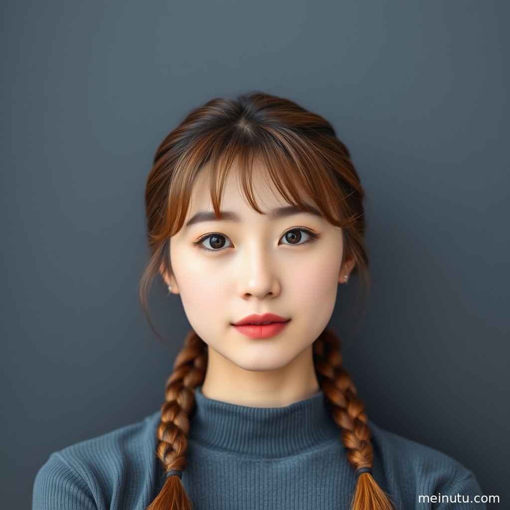 俯拍视角呈现居家空间中的女性人物，画面柔和文艺。