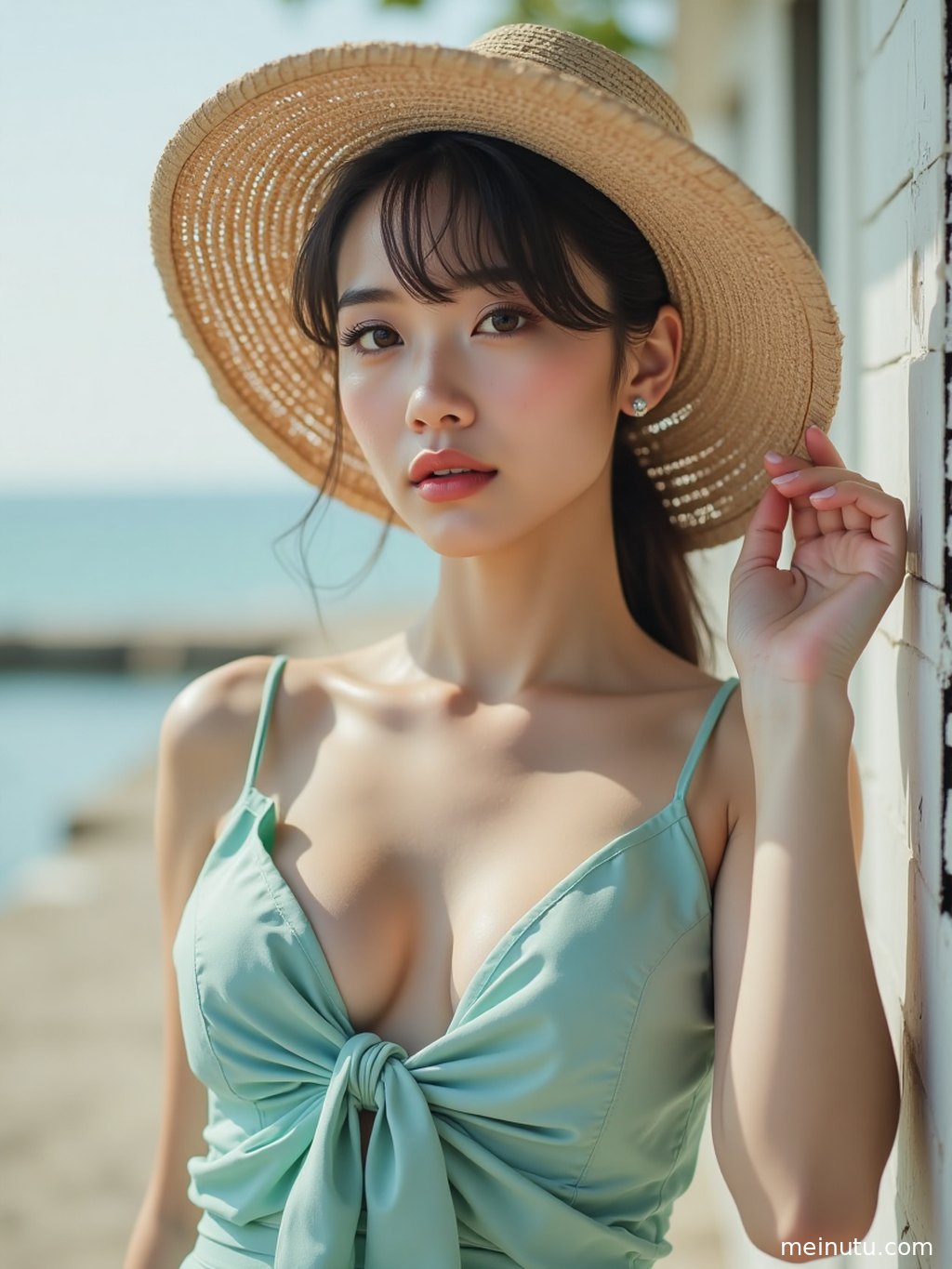 极简棚拍风格，捕捉重庆女性的自然笑容与活力。