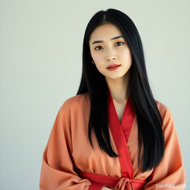 Asian Hanfu Girl Photoshoot: Serene Moments in Ancient Courtyard and Seaside