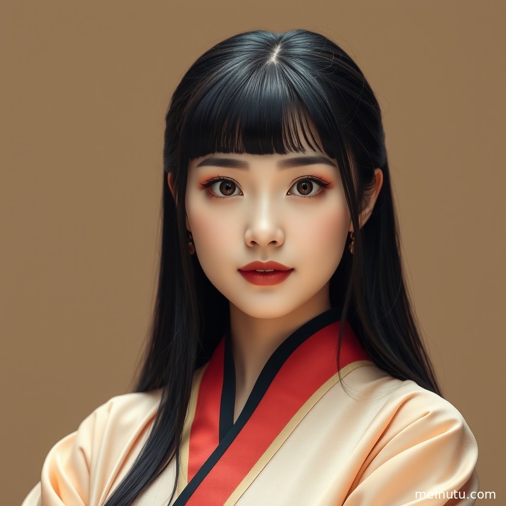 汉服美女在明亮窗前回眸，淡雅宋制配色搭配清透高光形成高清古风写真。