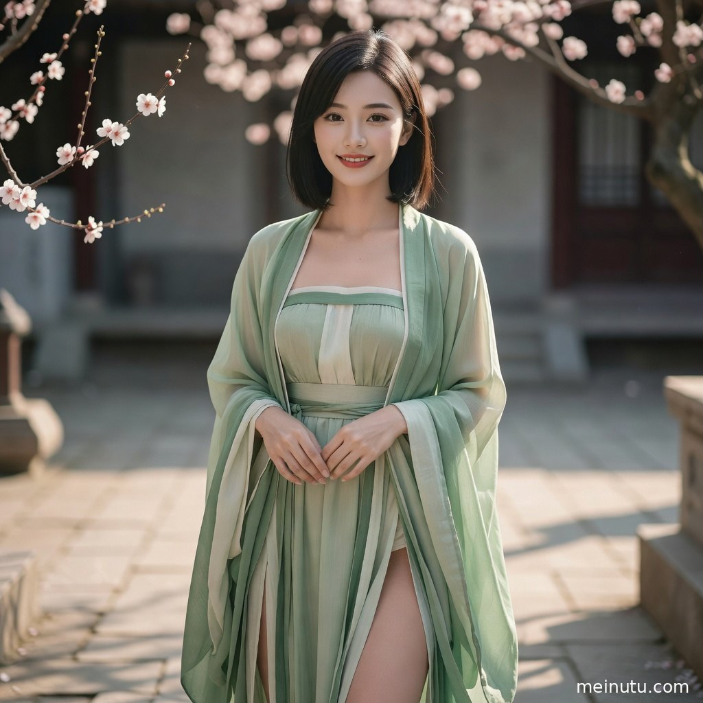 汉服模特佩戴发簪与精致妆容，唐风服饰层次华丽，适合作为国风写真图片欣赏。