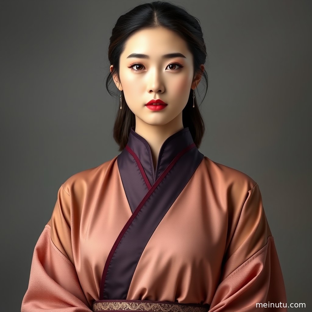 汉服与古装造型在竹影晨光里展开，全身构图呈现飘逸裙摆与国风气韵。