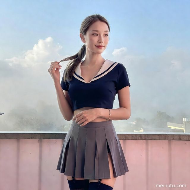 jk制服款式写真｜室内柔光JK美女制服写真图集