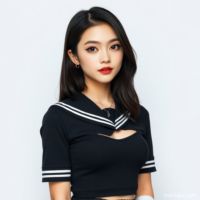 JK制服全称写真｜室内柔光JK美女全身制服写真图集