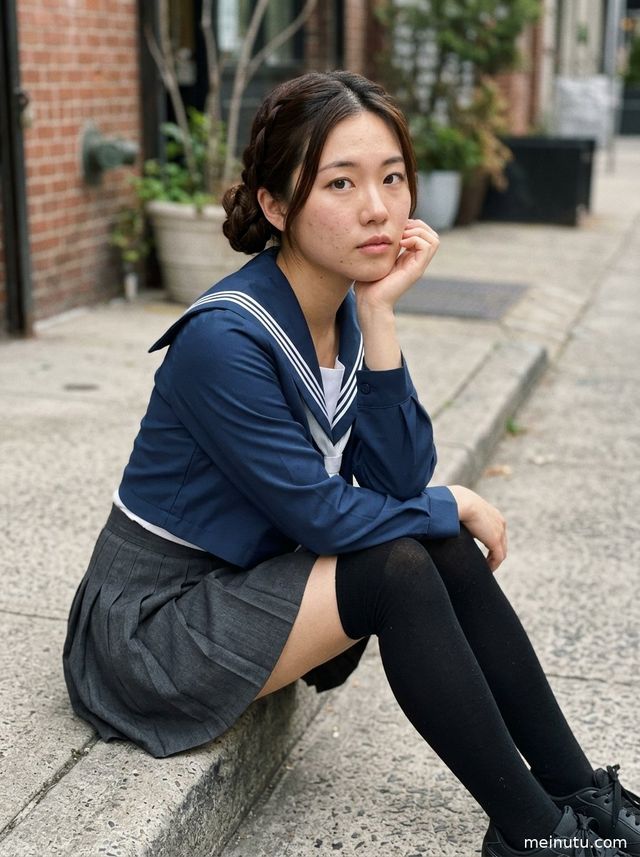 JK制服写真｜室内柔光JK美女电影感制服写真图集