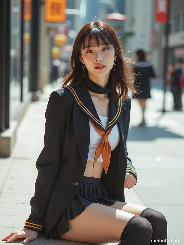 jk制服诱惑 花园 清透高光 · 高清写真图集