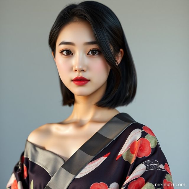 日本公主和服写真｜黄昏阴天漫射光下的亚洲和服美女图集