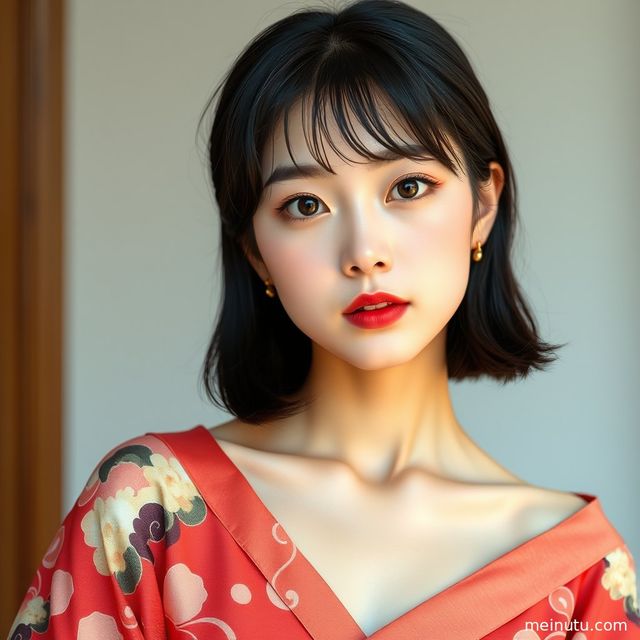 日本和服发展史写真：Asian和服美女室内柔光全身图集