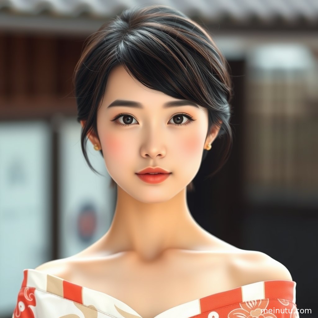 室内柔光下的和服写真图集画面，呈现静雅氛围与历史服饰美感。