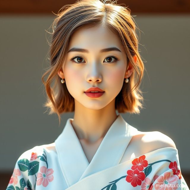 日本和服美女壁纸 花园 清透高光 · 高清写真图集