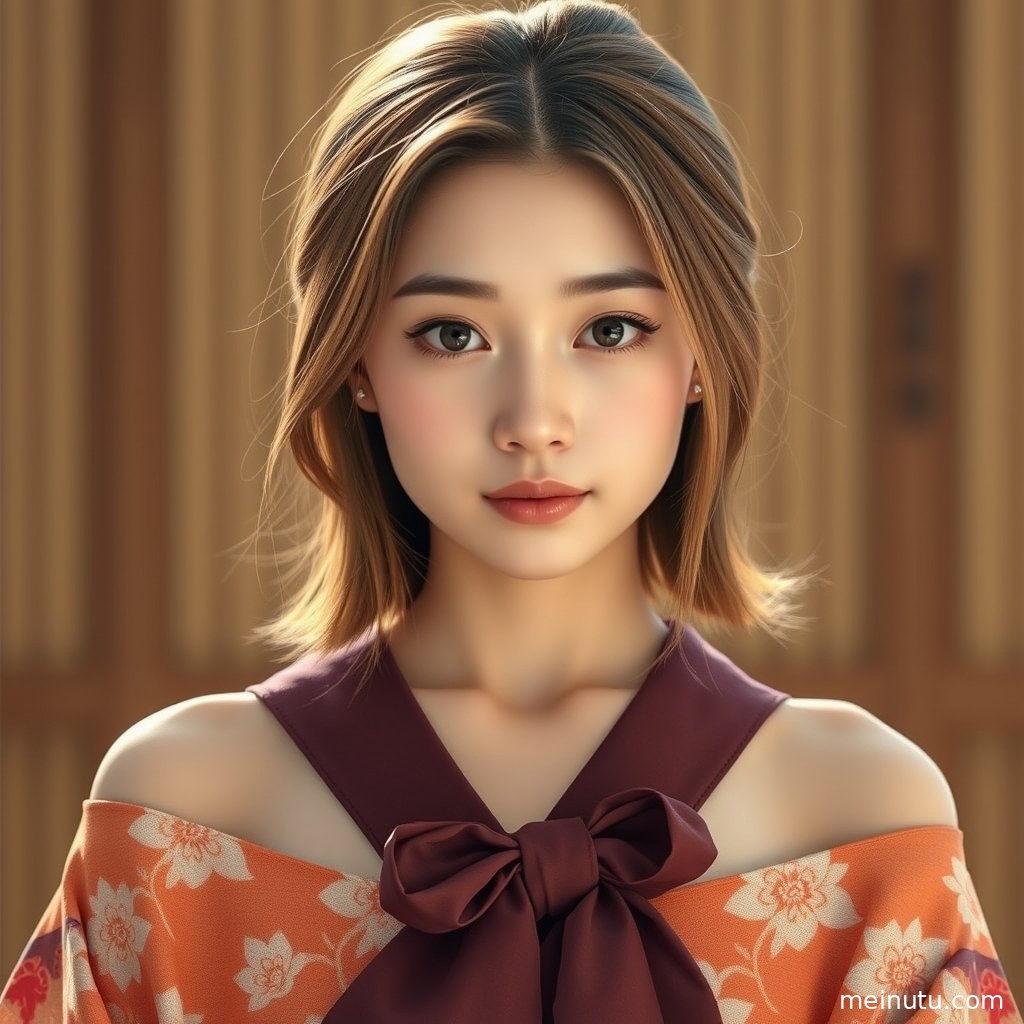 成年女性置身主题场景中，画面强调日本和服美女壁纸 花园 清透高光的柔和光线与高清画质。