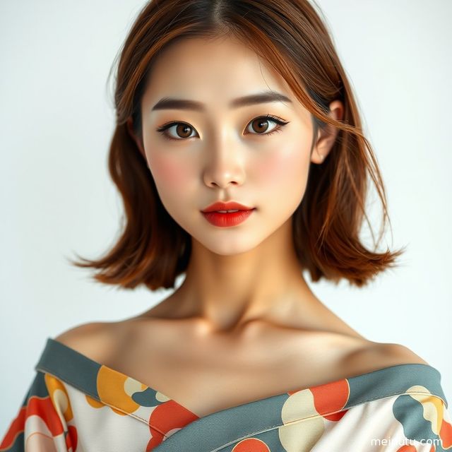 日本和服腰带系法写真：asian women 室内柔光半身和服美女图集