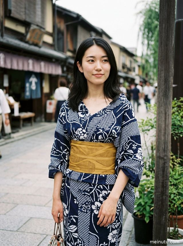 日本皇室和服写真｜asian women阴天街拍俯拍和服美女图集