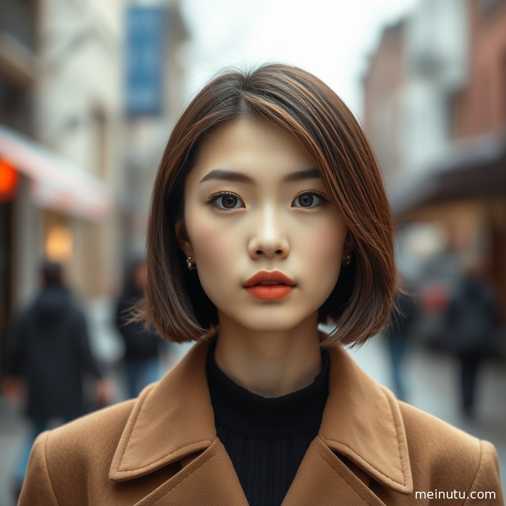成年女性在室内窗边柔光下拍摄的高清全屏美女壁纸近景。