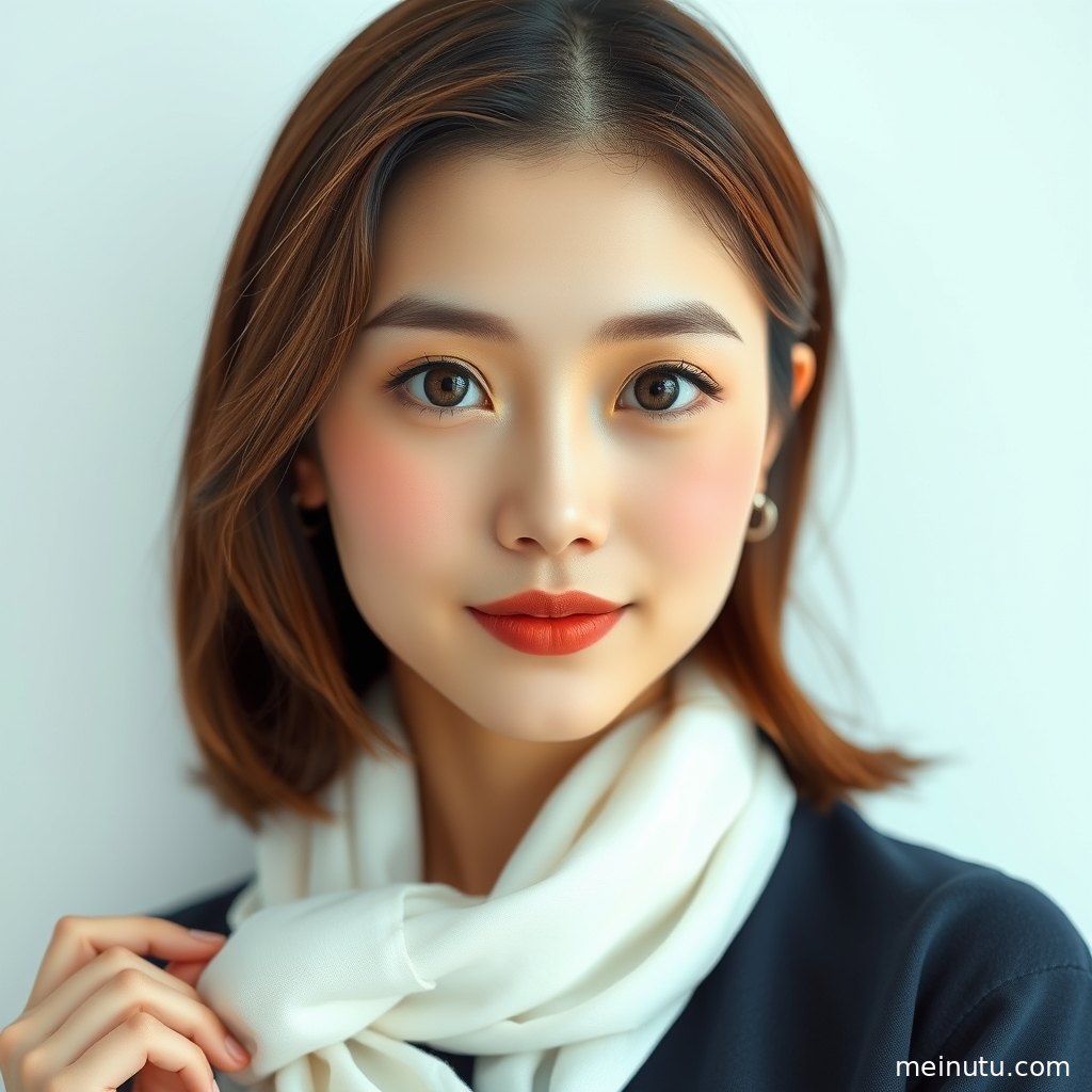 适合手机壁纸美女收藏的阴天漫射光人像，画质细腻且色调柔灰。
