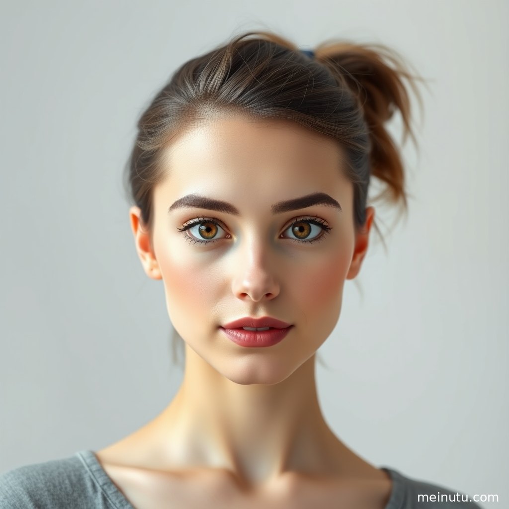 自然光洒落花瓣与草木之间的欧美美女壁纸，竖屏半身构图适合手机锁屏。