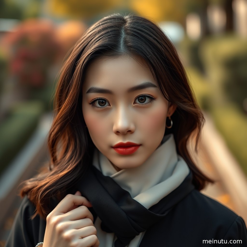 晨光洒落在年轻成年女性轮廓上，营造安静唯美的电影感壁纸画面。