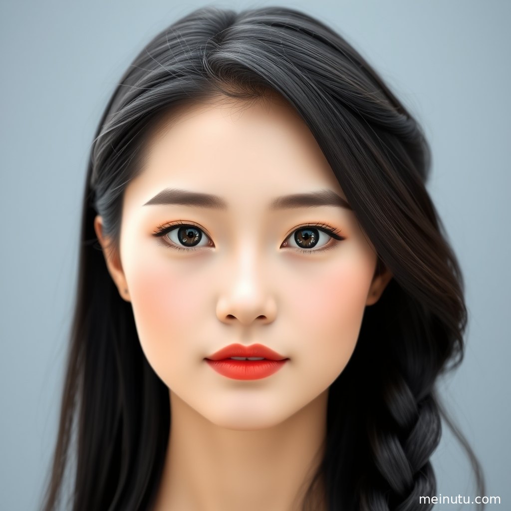 自然光洒入室内的手机壁纸美女写真，半身构图突出温柔气质。