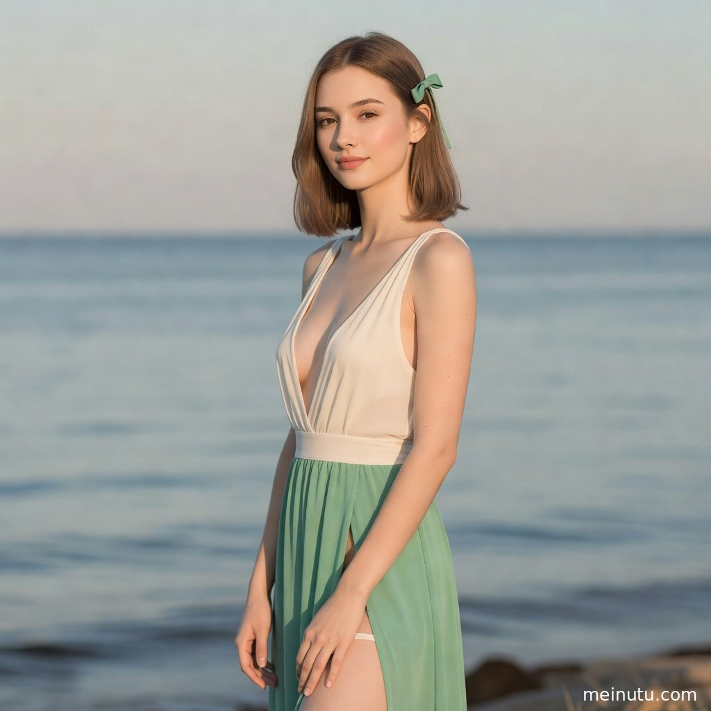 长发模特坐在暖色室内沙发旁，画面清晰适合手机壁纸美女主题。